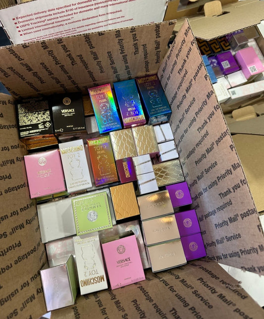 Caja emprendedora mini perfumes - 4 docenas